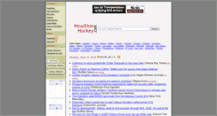 Desktop Screenshot of headlinehockey.com